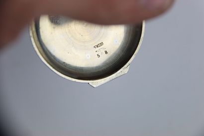 Metronome in silver plated metal. CADENCIA....