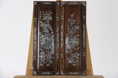 Vietnam early 20th century. Set of four decorative...