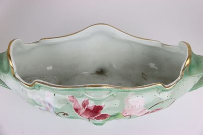 KELLER & GUERIN, Lunéville. Pair of ceramic...