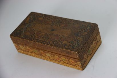 Meeting of four boxes in marquetry, mother-of-pearl...