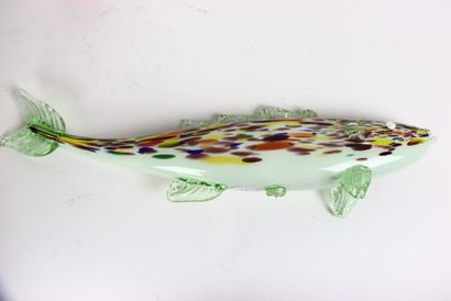 MURANO. Réunion d'un poisson en verre soufflé...