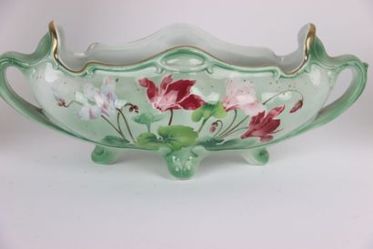 KELLER & GUERIN, Lunéville. Pair of ceramic...