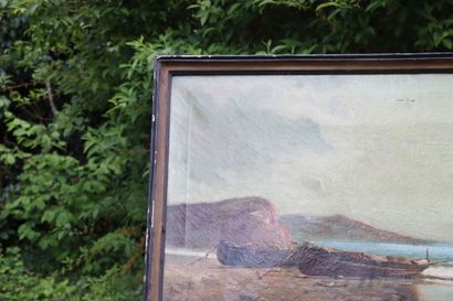 R ROYA (XXe siècle), Marée basse, huile sur...