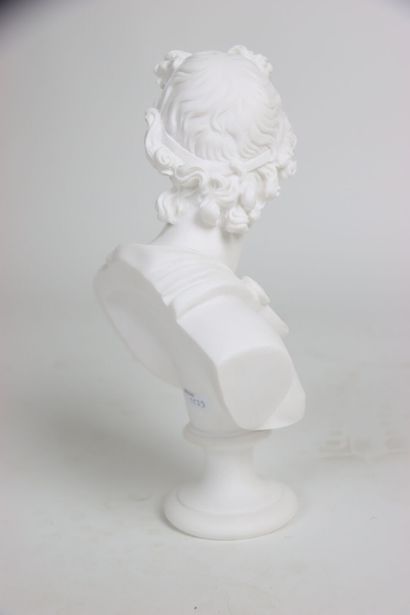 Bust of Apollo looking to the left, sculpture...