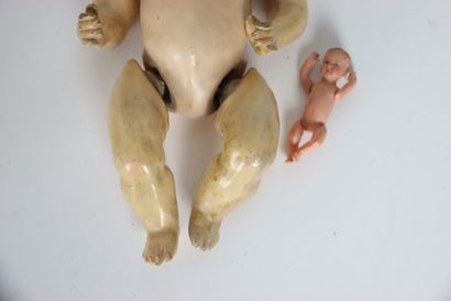 Poupée allemande tête porcelaine marquée...