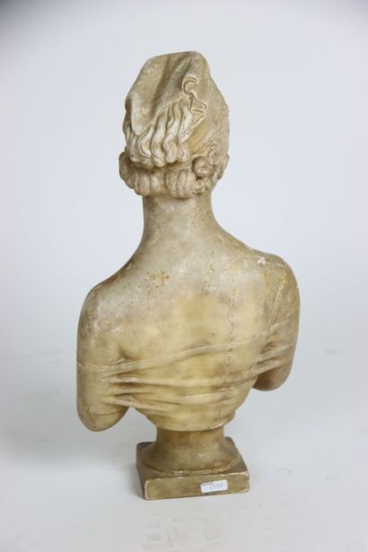 Bust of Juliette Récamier, wax sculpture...