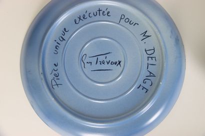 TREVOUX Guy (1920-2011). Seven round enamelled...