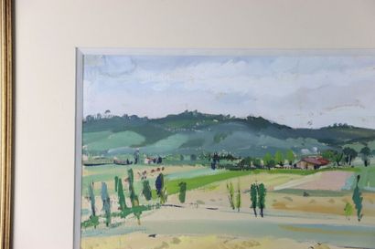 Jean-Marie PORTET (XXe siècle), Paysage,...