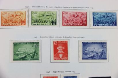 TIMBRES. Belle collection de Yougoslavie...
