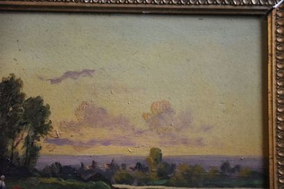 École française du XIXe siècle, Paysage lacustre...