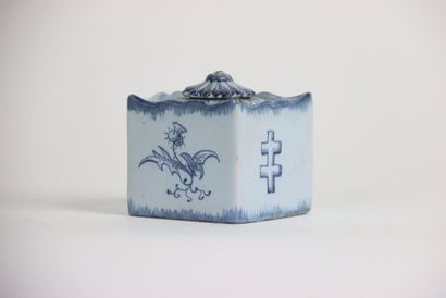 GALLÉ Émile and Saint Clément, Square earthenware...
