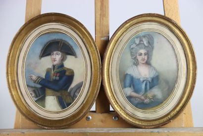École française du XIXe siècle, Paire de...