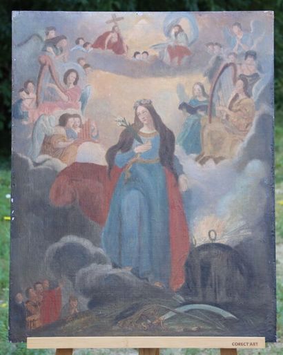 École du XXe siècle, Portrait de Sainte Rosalie,...