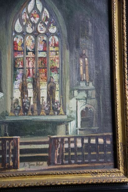 NIBOR Yann A. (1857-1947). Vitraux d'église....