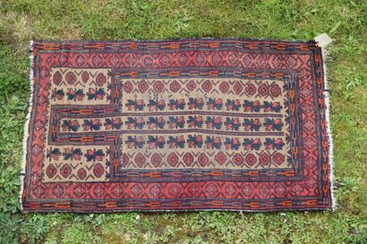 TAPIS. Beloutch. Afghan Turkmèn, milieu XXe...