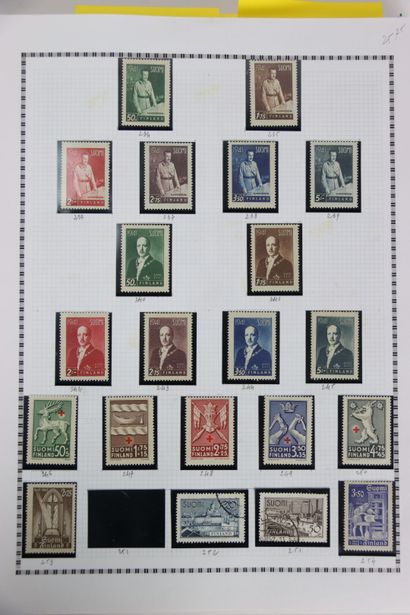 TIMBRES. Très belle collection de Finlande...