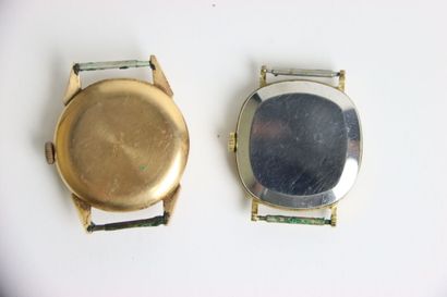 Réunion de huit montres bracelet et cadrans...