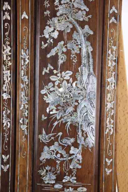 Vietnam early 20th century. Set of four decorative...