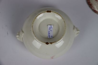 Meeting of four inkwells in earthenware with...