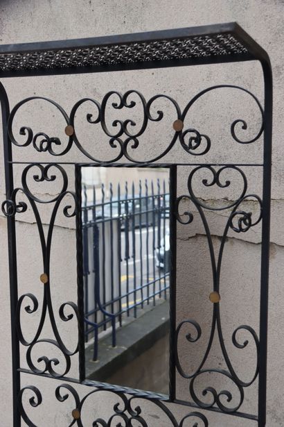 Porte manteau vestiaire en fer forgé avec...