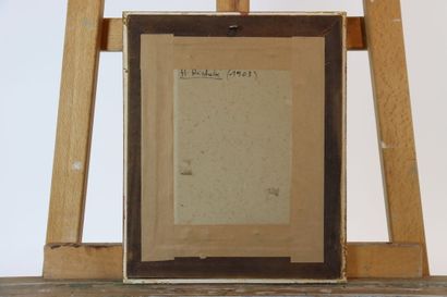 Réunion de dessins comprenant :
- Homme pensif,...