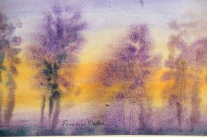 Fernand DUBUIS (1908-1991). Paysage. Aquarelle...