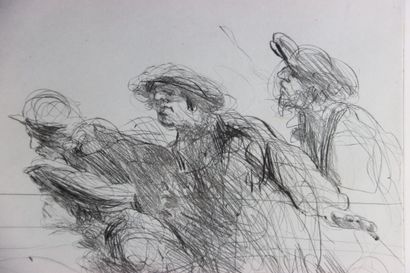 Claude WEISBUCH (1927-2014). La leçon. Lithographie...