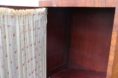 Mahogany and mahogany veneer chiffonier of...