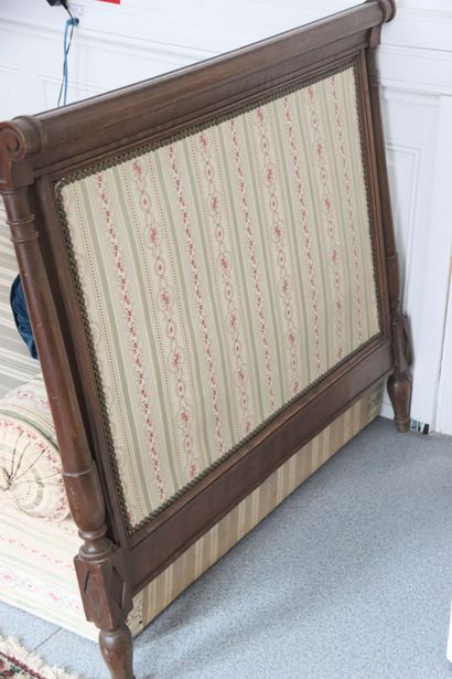 Headboard one person in molded and carved...