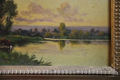 École française du XIXe siècle, Paysage lacustre...