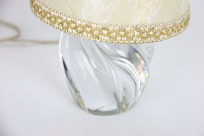 DAUM France. Lampe en cristal. Hauteur :...