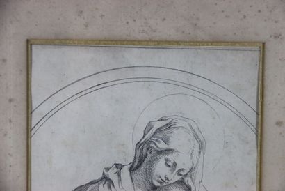 Guido RENI (1575-1642), d'après. Vierge à...