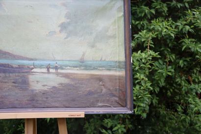 R ROYA (XXe siècle), Marée basse, huile sur...
