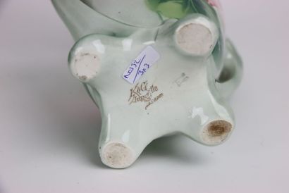 KELLER & GUERIN, Lunéville. Pair of ceramic...