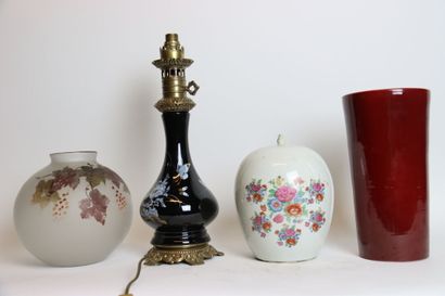 Ceramics meeting including: covered pot in...