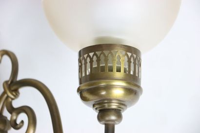 Vestibule ceiling lamp featuring a kerosene...