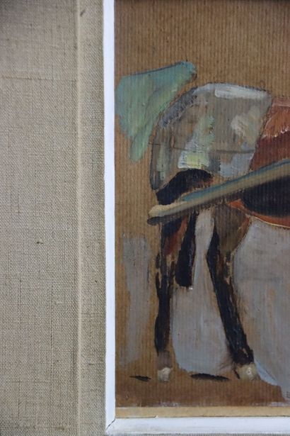 Jean Lucien GRAVES (XXe siècle), L'Âne, huile...