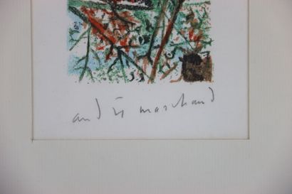 André MARCHAND (1907-1997). Lithographie...