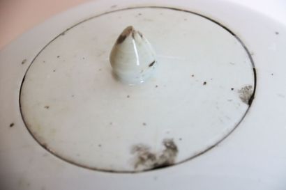 Ceramics meeting including: covered pot in...