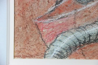 Hugh WEISS (1925-2007). Composition surréaliste....