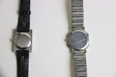 Meeting of three wristwatches including two...