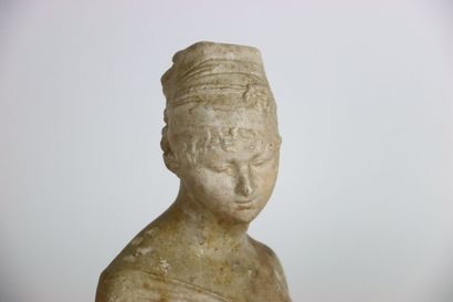 Bust of Juliette Récamier, wax sculpture...