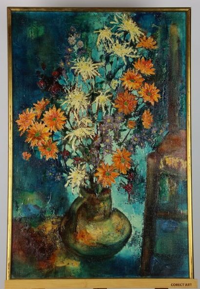 Roland HIBERT (XXe siècle). Le bouquet dans...