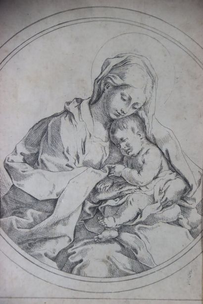 Guido RENI (1575-1642), d'après. Vierge à...