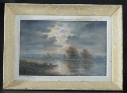 Réunion de deux tableaux comprenant : 
-Eugène...