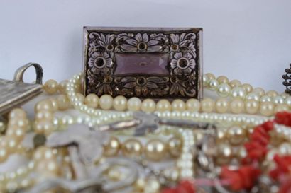 Batch fancy jewelry gold and silver plated...