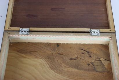 Meeting of four boxes in marquetry, mother-of-pearl...