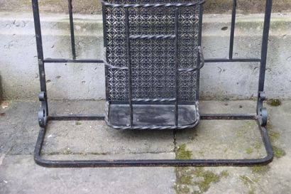 Porte manteau vestiaire en fer forgé avec...