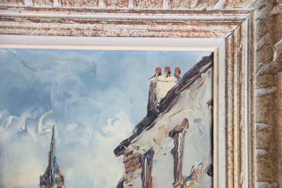 P. WILNAY (XXe siècle), Marché breton, huile...