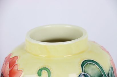 Ceramic covered pot with polychrome decoration...